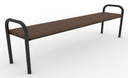 Лавка з підлокітниками 1750×463×635 мм ТІВОЛІ-ЛЕНД